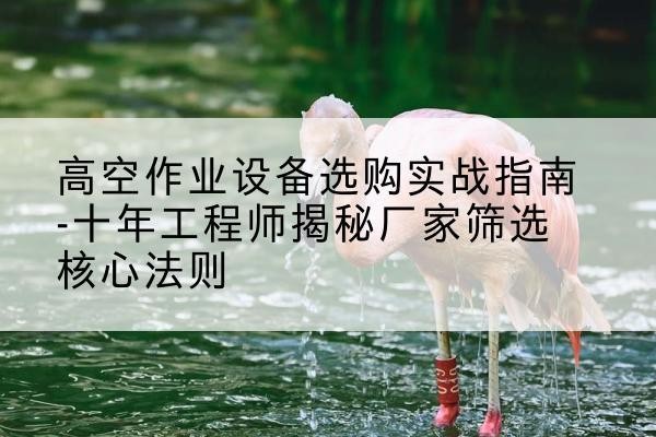 道孚剪叉式升降机厂家-高空作业设备选购实战指南-十年工程师揭秘厂家筛选核心法则
